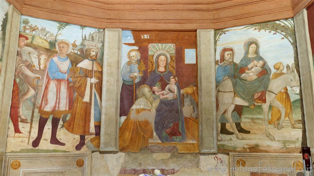 Cogliate (Milan, Italy) - Frescos in the chapel dedicated to the life of Maria in the Church of San Damiano